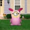 3.5ft. Airblown® Inflatable Easter Stuart in Pink Bunny Suit